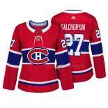 Maillot Hockey Femme Montreal Canadiens Alex Galchenyuk Authentique Joueur Rouge