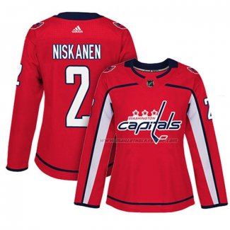 Maillot Hockey Femme Washington Capitals Matt Niskanen Domicile Authentique Joueur Rouge