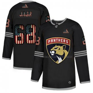 Maillot Hockey Florida Panthers Jagr 2020 USA Flag Noir