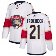 Maillot Hockey Florida Panthers Trocheck Road Authentique Blanc