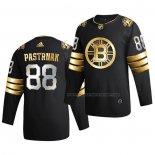 Maillot Hockey Golden Edition Boston Bruins David Pastrnak Limited Authentique 2020-21 Noir
