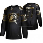 Maillot Hockey Golden Edition Columbus Blue Jackets Josh Anderson Authentique Noir