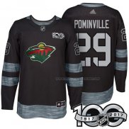 Maillot Hockey Minnesota Wild Jason Pominville 1917-2017 100th Anniversaire Noir