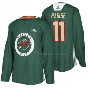 Maillot Hockey Minnesota Wild Zach Parise New Season Practice Vert