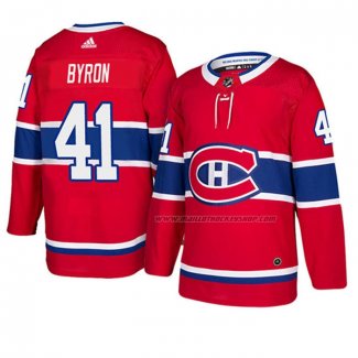 Maillot Hockey Montreal Canadiens Paul Byron Authentique Domicile Rouge