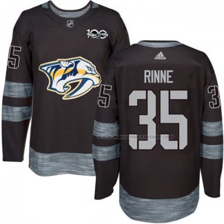 Maillot Hockey Nashville Predators Pekka Rinne 1917-2017 100th Anniversaire Noir