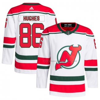 Maillot Hockey New Jersey Devils Jack Hughes Authentique 2022-23 Blanc