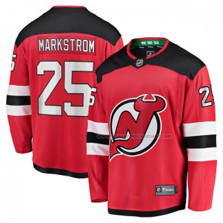 Maillot Hockey New Jersey Devils Jacob Markstrom Domicile Premier Breakaway Rouge