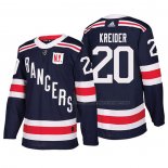 Maillot Hockey New York Rangers Chris Kreider Authentique 2018 Winter Classic Bleu