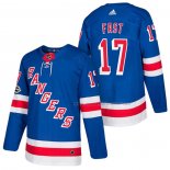 Maillot Hockey New York Rangers Jesper Fast Authentique Domicile 2018 Bleu