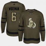 Maillot Hockey Ottawa Senators Chris Wideman 2018 Salute To Service Vert Militar