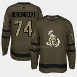 Maillot Hockey Ottawa Senators Mark Borowiecki 2018 Salute To Service Vert Militar