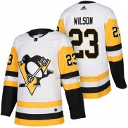 Maillot Hockey Pittsburgh Penguins Scott Wilson Authentique Exterieur 2018 Blanc