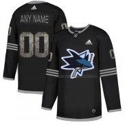 Maillot Hockey San Jose Sharks Personnalise Black Shadow Noir