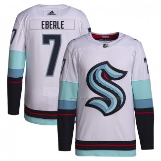 Maillot Hockey Seattle Kraken Jordan Eberle Exterieur Primegreen Authentique Pro Blanc