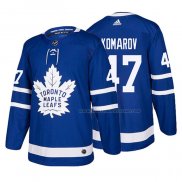 Maillot Hockey Toronto Maple Leafs Leo Komarov Domicile 2017-2018 Bleu