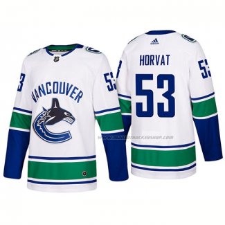 Maillot Hockey Vancouver Canucks Bo Horvat Exterieur Premier 2017-2018 Blanc