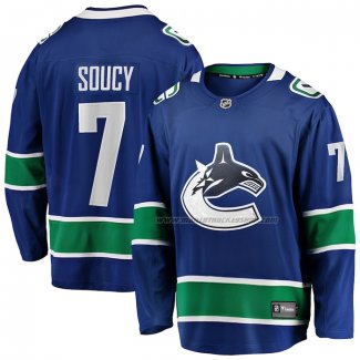 Maillot Hockey Vancouver Canucks Carson Soucy Domicile Premier Breakaway Bleu