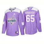 Maillot Hockey Washington Capitals Andre Burakovsky Authentique 2018 Fights Cancer Volet