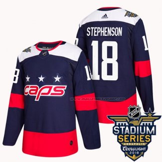 Maillot Hockey Washington Capitals Chandler Stephenson 2018 Stadium Series Authentique Bleu