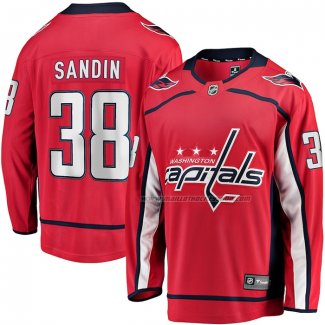 Maillot Hockey Washington Capitals Rasmus Sandin Domicile Breakaway Rouge