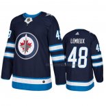 Maillot Hockey Winnipeg Jets Brendan Lemieux Domicile Authentique Bleu