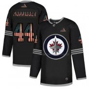 Maillot Hockey Winnipeg Jets Josh Morrissey 2020 USA Flag Noir