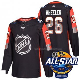 Maillot Hockey 2018 All Star Winnipeg Jets Blake Wheeler Authentique Noir