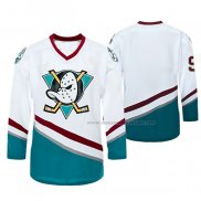 Maillot Hockey Anaheim Ducks Personnalise Retro Blanc