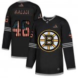 Maillot Hockey Boston Bruins David Krejci 2020 USA Flag Noir