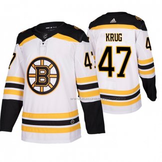 Maillot Hockey Boston Bruins Krug Exterieur Blanc