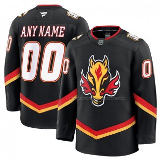 Maillot Hockey Calgary Flames Alterner Personnalise Noir