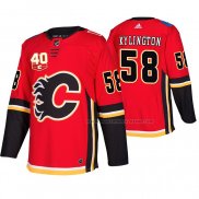 Maillot Hockey Calgary Flames Oliver Kylington Domicile Authentique Rouge