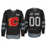 Maillot Hockey Calgary Flames Personnalise Noir