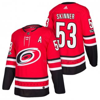 Maillot Hockey Carolina Hurricanes Jeff Skinner Domicile Authentique 2018 Rouge