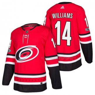 Maillot Hockey Carolina Hurricanes Justin Williams Domicile Authentique 2018 Rouge