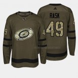 Maillot Hockey Carolina Hurricanes Victor Rask 2018 Salute To Service Vert Militar