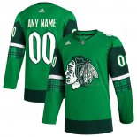 Maillot Hockey Chicago Blackhawks 2023 St. Patrick's Day Authentique Personnalise Vert