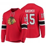 Maillot Hockey Chicago Blackhawks Artem Anisimov Platinum Rouge
