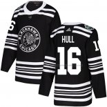 Maillot Hockey Chicago Blackhawks Bobby Hull 16 Authentique 2019 Winter Classic Noir