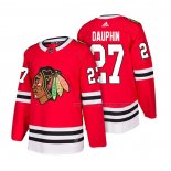 Maillot Hockey Chicago Blackhawks Laurent Dauphin Domicile Authentique 2018 Rouge