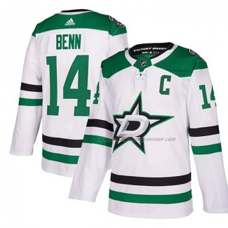 Maillot Hockey Dallas Stars Jamie Benn Exterieur Authentique Blanc