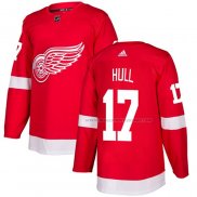 Maillot Hockey Detroit Red Wings Hull Domicile Authentique Rouge