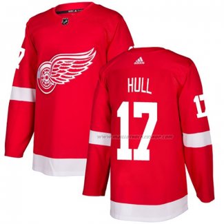 Maillot Hockey Detroit Red Wings Hull Domicile Authentique Rouge