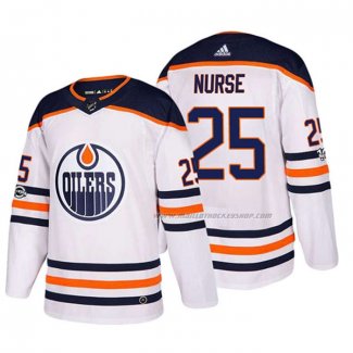 Maillot Hockey Edmonton Oilers Darnell Nurse 2018 Blanc