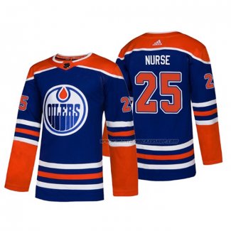 Maillot Hockey Edmonton Oilers Darnell Nurse Alterner Authentique Bleu