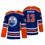 Maillot Hockey Edmonton Oilers Jason Garrison Alterner Authentique Bleu