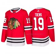 Maillot Hockey Enfant Chicago Blackhawks Jonathan Toews 2018 Domicile Rouge