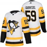 Maillot Hockey Enfant Pittsburgh Penguins Jake Guentzel 2018 Authentique Exterieur Blanc
