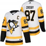 Maillot Hockey Enfant Pittsburgh Penguins Sidney Crosby 2018 Authentique Exterieur Blanc